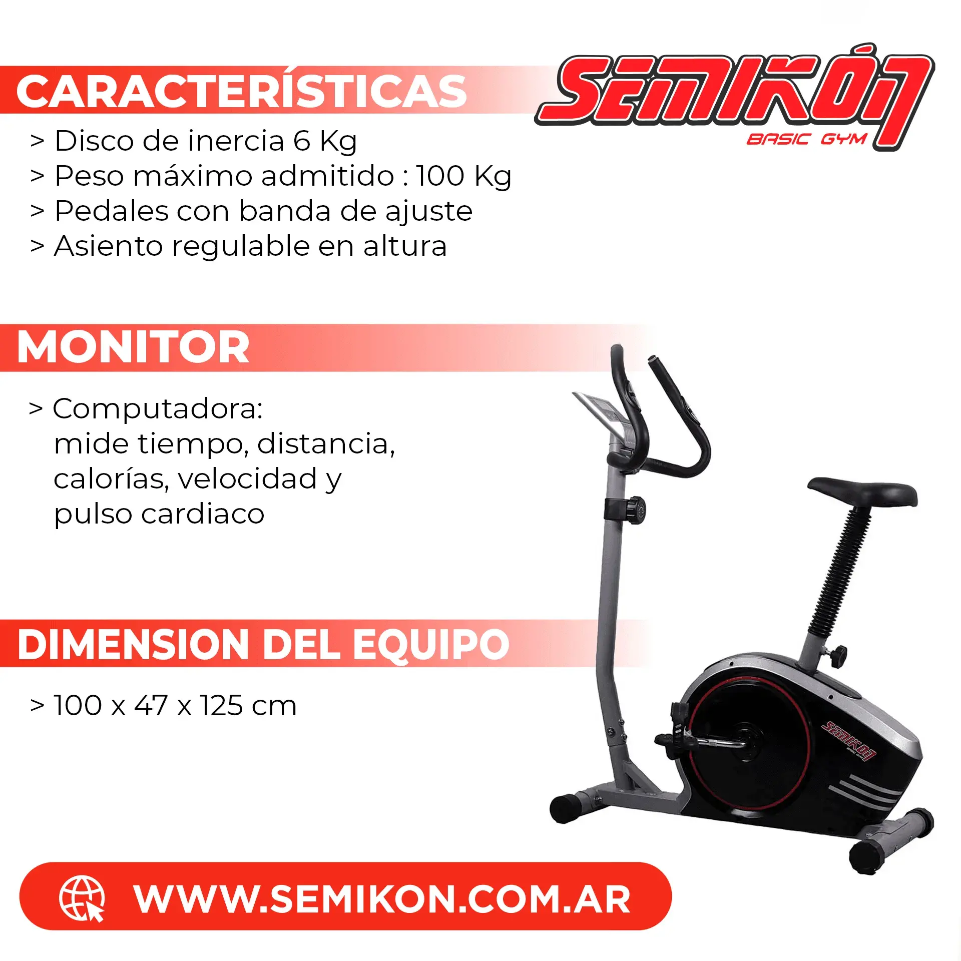 Bici fija - TE2492HP