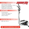 Caminador eliptico Semikon - TE364PLUS