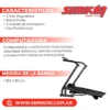 Cinta de correr magnetica - TE783HP