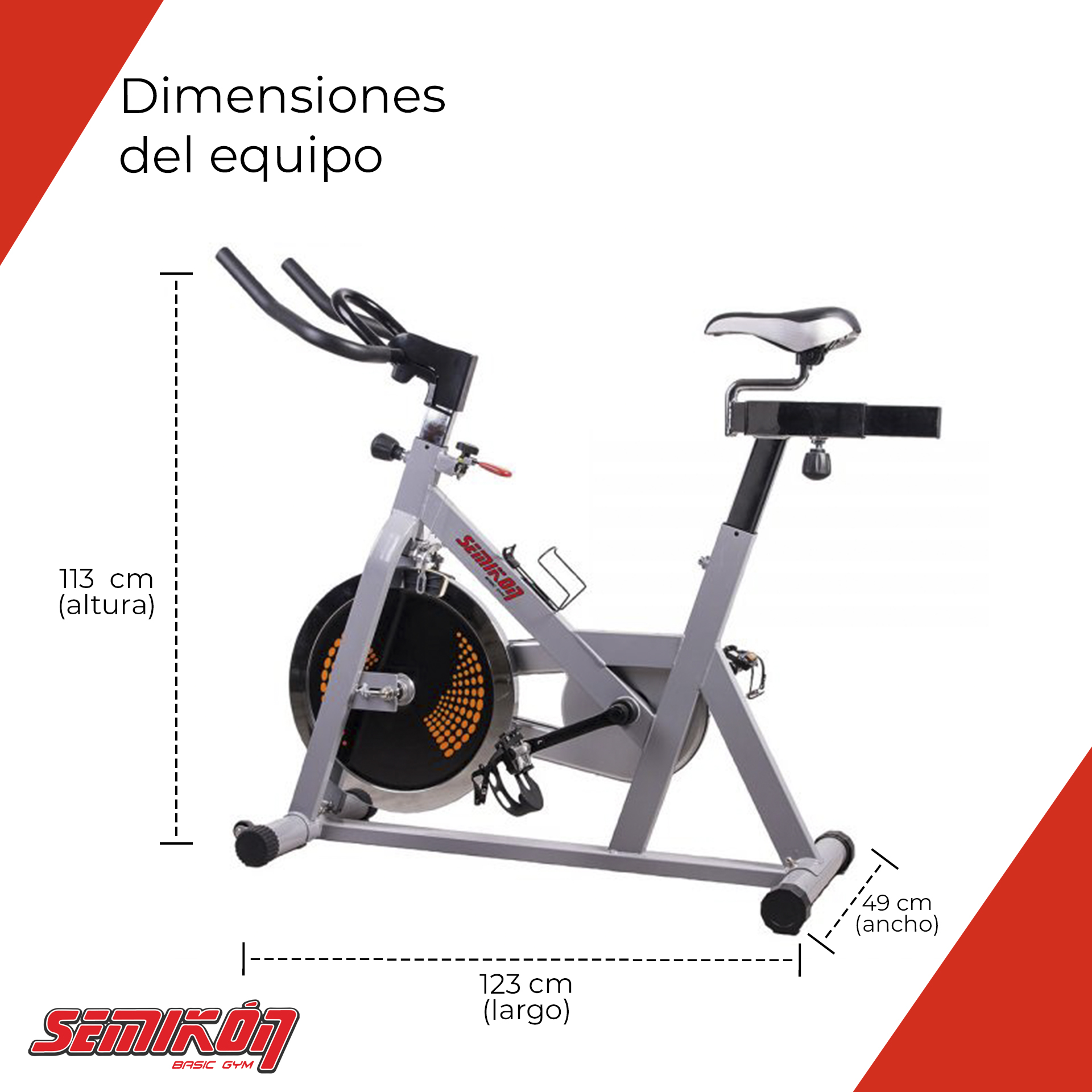 Bicicletas Fijas – Semikon Basic Gym