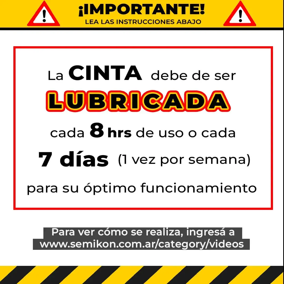 Cinta motorizada - TE006D/2HA