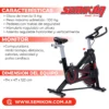 Bicicleta indoor spinning - TE856AP