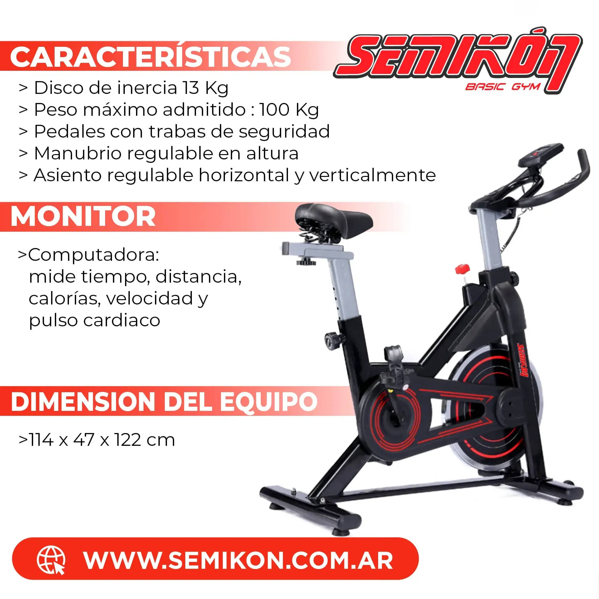 Bicicleta indoor spinning - TE856AP