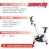Bicicleta fija vertical - TE2462HP