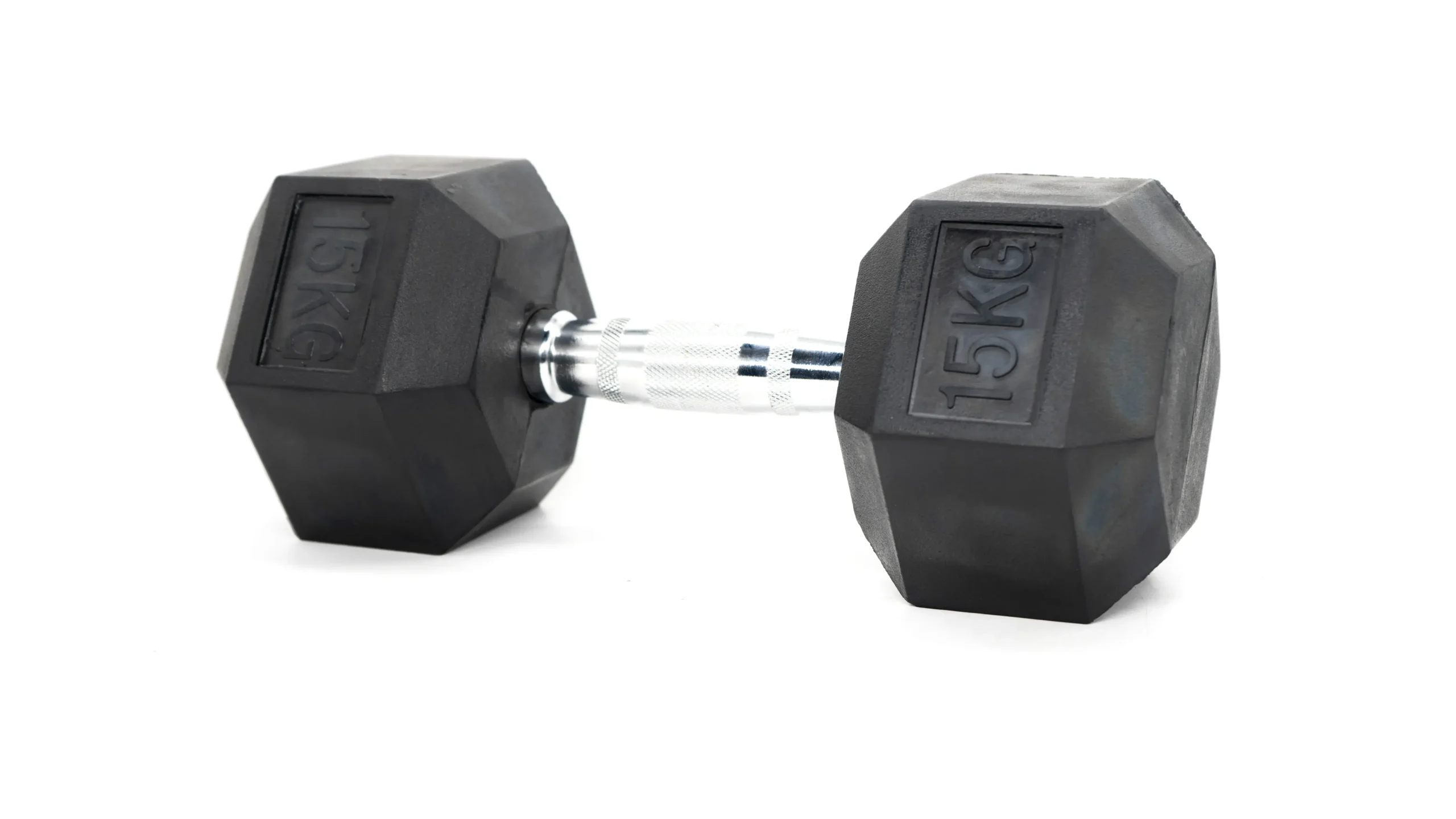 Mancuernas hexagonales engomadas 15kg