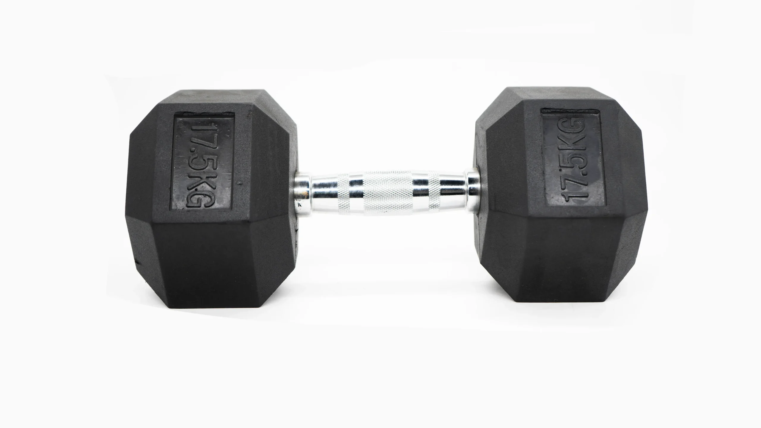 Mancuernas hexagonales engomadas 17,5kg